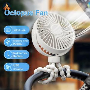 Handheld Mini Octopus Fan USB Charging 3 Speeds Portable Home Outdoor Small Fan [Jocestyle Store]