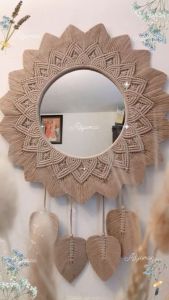 macrame cermin plus cermin
