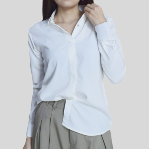 🚛🇹🇭เสื้อเชิ้ตทำงาน เสื้อเชิ้ตผู้หญิง ผ้าไหมอิตาลี่ เชิ้ตสมัครงานหญิง เสื้อไม่ต้องรีด ทรงสวยไม่ยับ 10 สี ไซส์ S-5XL