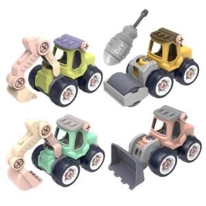 5 Piece Engineering Truck Set With Interchangeable Parts Hands On Learning Playset For Preschoolers Creative Development