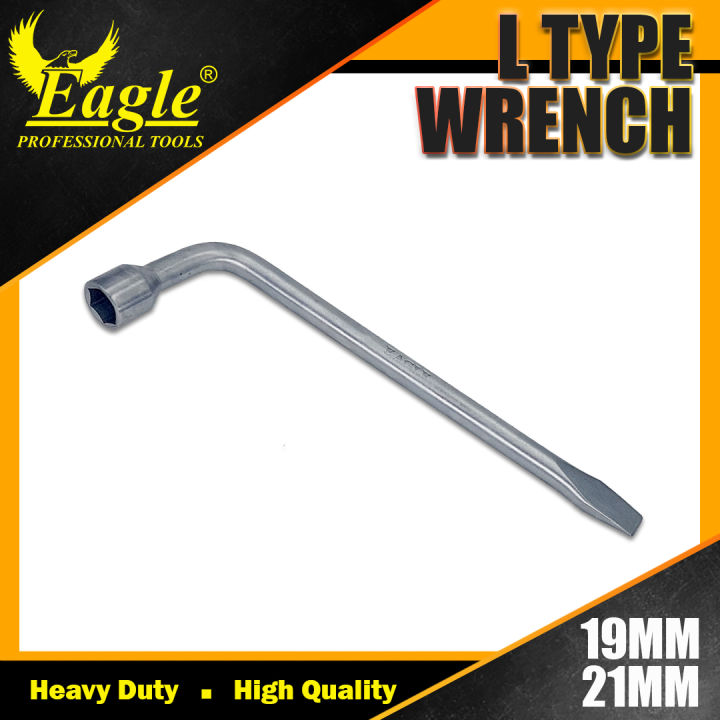 TopHomer 22MM Lug Wrench Chrome Vanadium Steel L-Type Wheel Nut Wrench Hex Key Socket Spanner Ideal For Repair Car - View #2