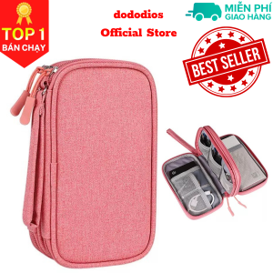 [Loại cao cấp - Màu Hồng] Túi Đựng Phụ Kiện Công Nghệ Có Quai Cầm Chống Nước Tui Đựng Phụ Kiện Công Nghệ - Hàng Chính Hãng dododios