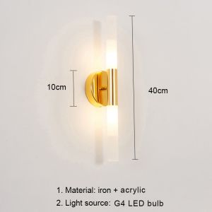 LED wall lamp G9 modern Nordic wall lights sconces indoor lighting home decor for living room bedroom bedside light fixture Dining RoomFast shipping