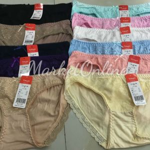 10 Quần lót nữ cotton phối ren cao cấp nhiều màu nhiều size từ 34kg đến 65kg vn115 MarketOnline68