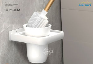 [SG Stock]White/Gold Bathroom Towel Rack  Toilet Rack Aluminum Shampoo Rack Tissue Holder Bathroom Accessories Set