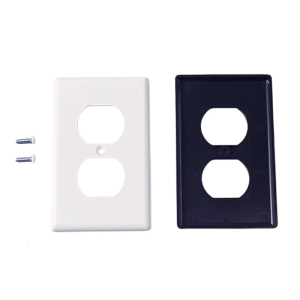 Childproof Outlet Cover Panel High Impact Resistant Plastic Safety Shielding Wall Outlet Cover for Family Living Space