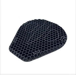 Metcar 3D Honeycomb TPE Motorcycle Seat Cushion Breathable Shock‑Absorbing Anti‑Slip Gel Pad for Long‑Hour Riding
