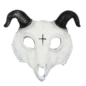 BLESSFUL Halloween Goat Horn  Antelope PU Bloody Skull  Gothic Headwear Carnival