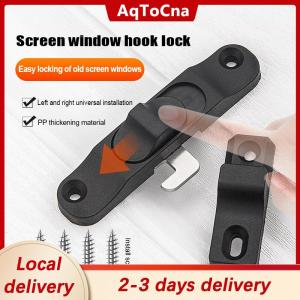 [COD] AqToCna Ship within 24 hours 1Set Sliding Pull Door Lock Anti Theft Window Hook Lock Buckle Multifunctional Push-Pull Window Lock Hardware