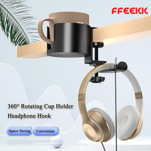 FFEEKK ที่วางแก้ว หนีบโต๊ะของอิเกีย ใส่แก้วเยติได้ แข็งแรงทนทาน