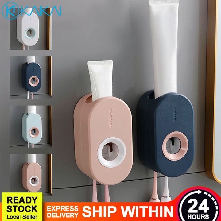 🔥 HYGIENE 🔥 2 In 1 Wall Mounted Automatic Toothpaste Dispenser Squeezer ...