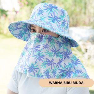 Topi Visor Lipat Wanita Anti UV Lebar / Topi Pantai Cadar / Topi Masker / Topi Cadar TP02