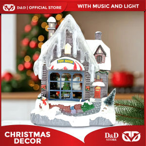 D&D #23054 Christmas Village toy shop with Music and Light Decoration