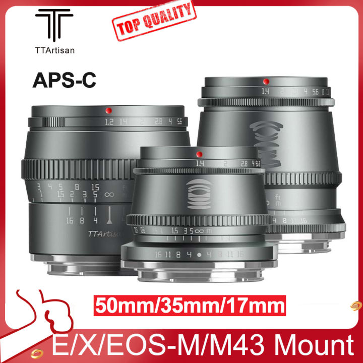 TTArtisan 50mm 17mm 35mm APS-C Lens for FUJI X SONY E