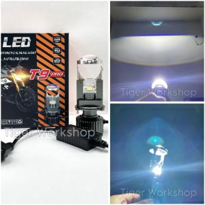 Lampu LED Mobil Motor Projector T9 PRO H4 Projie Mini Hi-Lo 70W