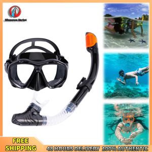 Winnereco High-Quality Dry Snorkel Set with Anti-Fog Scuba Mask - Perfect for Diving and Snorkeling Adventures