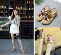 Sandal nữ đế bệt cao cấp, Dép nữ quai hậu đế xuồng đi biển 5cm.. 