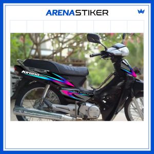 KIR05c Sticker Stiker Striping Honda Kirana 125 NCX Dream 125 Variasi Motif Racing Gradasi Retro Lz