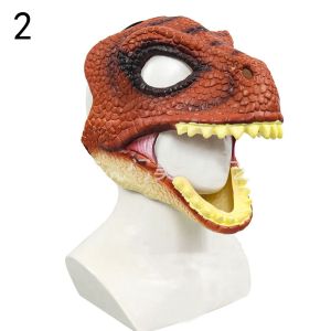 GOODOO ใหม่ ของเล่นตลก ปาร์ตี้ฮาโลวีน ของเล่นไดโนเสาร์ มาส์กกรามไดโน มังกร ตกแต่ง