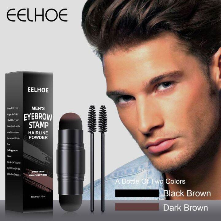 EELHOE Men s Eyebrow Stamp Set Waterproof Long lasting Double