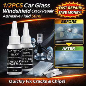 Glass Repair Cracks Adhesive Universal Car Glass Repair Fluid Glass Scratch Repair Kit Car Windshield Traceless Repair 玻璃修复液