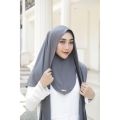 Pasmina Inner bahan jersey terbaru dewasa | Pashmina instan Jait dagu. 