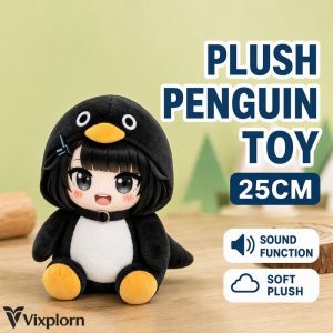Arknights Gugugaga Penguin Plush Toy Stuffed Doll Sound Option Collectible Gift For Kids Fans Home Photo Decor