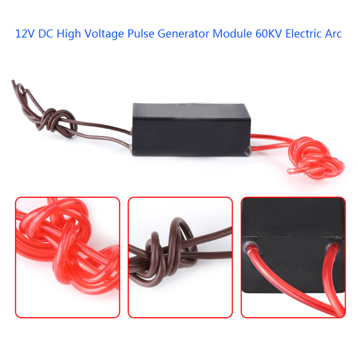DC 12V High Voltage Pulse Generator 60KV Super Arc Ignition Coil Module ...