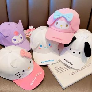 Sanrio Kawaii Cinnamoroll Baseball Cap Girl Cute Cartoon Hello Kitty Kuromi My Melody Adjustable Cap Student Ins Casual All-Match Couple Sun Hat