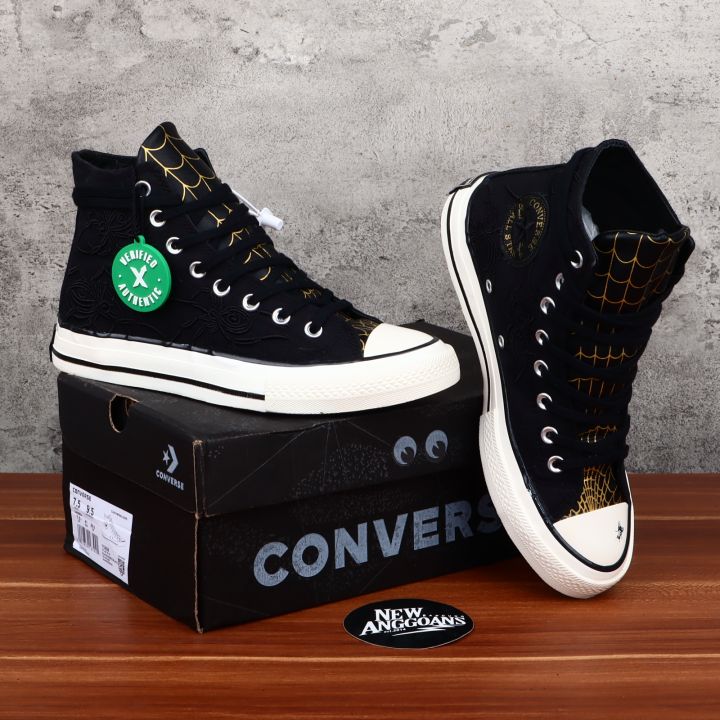 Sepatu Woo Converse_Chuck Taylor All star 70 Hi Spider Black