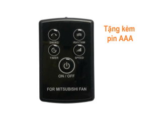 Remote Dùng Cho Quạt Máy Mitsubishi Điều Khiển Từ Xa Quạt Đứng (Cây) LV16-RV RA RB RK RT RS Treo Tường: W16- RA RR RT RS