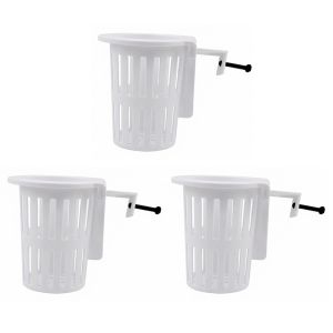 HUGHES Wall-Mounted Aquarium Plant Basket Water Culture Planter Plastic Hydroponic Hanging Planter Reusable Planter Containers Plant Growing Pots Aquarium