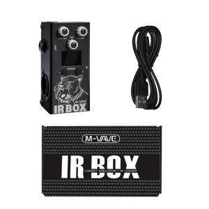 M-VAVE IR Box Guitar Pedal with 25 Guitar Cabinets 7 Bass Cabinets User IR Import 9-Band EQ True Bypass App Sync Control Bass &Guitar Effects Pedal