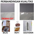 ThomasCup Plastik OPP 28x30 isi 100 Kantong Bening Kemasan Baju Kaos Jualan Lem Perekat. 