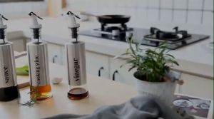Botol Kaca Minyak Kecap Botol Stainless Sirup Minyak Anti Tumpah