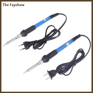 [The Fayshow] Adjustable Temperature Electric Soldering Iron V V 60W 80W Welding Solder Heating Nib Repair Tool