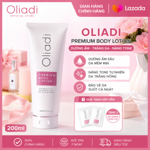 Oliadi Premium Body Lotion 200ml - Sữa Dưỡng Thể Dưỡng Ẩm Nâng Tone Da Tự Nhiên Da Mềm Mịn Sữa Dưỡng Thể Oliadi Premium Body Lotion 200ml - Dưỡng Ẩm Chuyên Sâu Làm Sáng Da Thẩm Thấu Nhanh Kem Dưỡng Thể Oliadi Premium Body Lotion 200ml - Dưỡng Ẩm Trắn