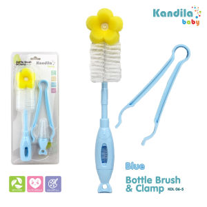 KANDILA BABY 3 IN 1 BOTTLE BRUSH / KDL 06-5 / SET SIKAT LEMBUT & PENJEPIT UNTUK PEMBERSIH BOTOL/ SIKAT BOTOL BAYI