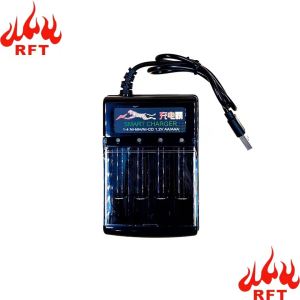 PHYTONA ALAT CAS BATERAI 4 SLOT AA/AAA 2in1 USB CHARGER FOR NI-MH NI-CD INDIKATOR LAMPU