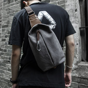 MOYYI Anti-theft Crossbody Bags Canves Shoulder Sling Bag Multifunction Fashion Chest Bag For Male Bolsa Forever Young