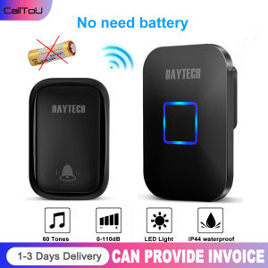 Daytech Wireless Doorbell Waterproof No Battery Required 150m Range Suitable for Outdoor/Home/Hospital/Hotel/School DB09
