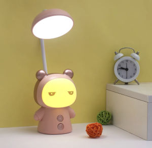 Warmtaste LED Desk Lamp USB Rechargeable Eye Protection Night Light Decorative Cute Study Table Lamp for Study Dormitory Reading