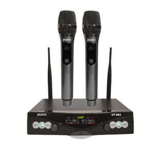 Professional Heavy Duty Dual Wireless Microphone System UT-883 UHF Dual Handheld Mic For Home One set Karaok PA Speaker