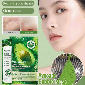 Avocado Mask Clean Pores Skin Cleansing Blackheads Acne Applicator Bubble Mask