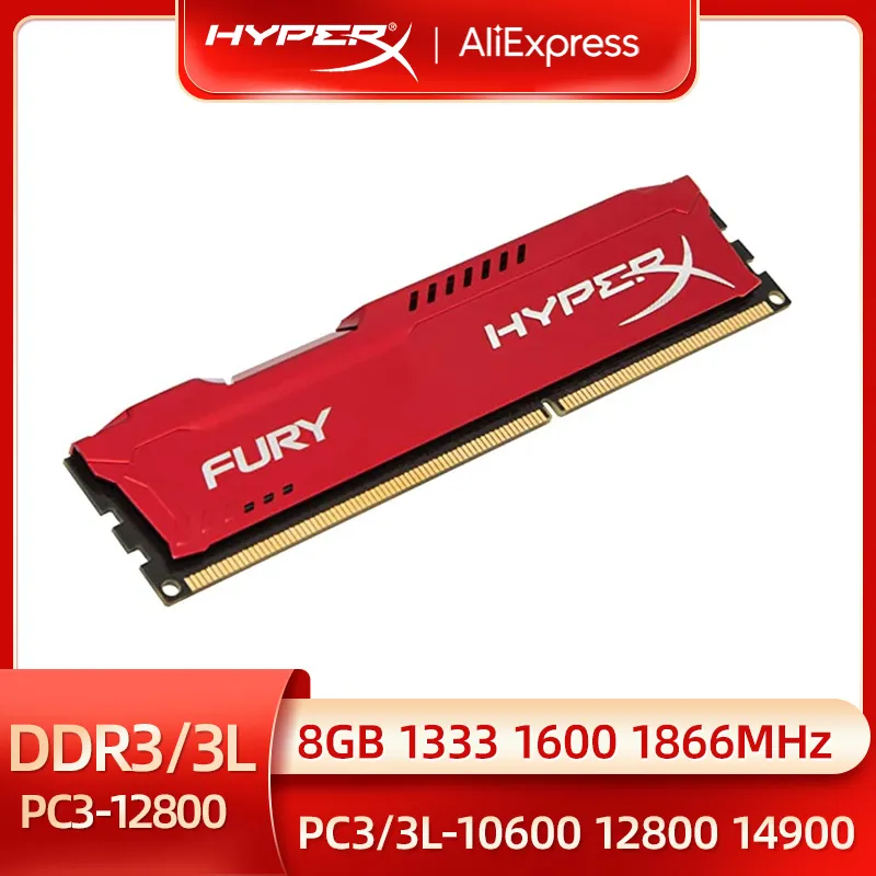 Kingston HyperX Fury 4GB 8GB DDR3 RAM 8G 2133MHz 1866 MHZ 1600MHz