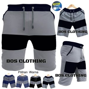 Celana Pendek Kombinasi Katun Babby Terry / Kolor Santai / Celana Chino Standar dan Jumbo