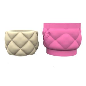 Dễ dàng demold Khuôn Silicone cho Handmade mọng nước planter sáng tạo kết cấu Chậu hoa làm khuôn công cụ làm