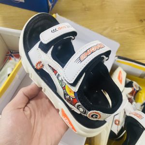 Dép sandal quai hậu bé trai cao cấp Sandal bé trai đế chống trượt thiết kế quai dán dễ dàng mang tháo