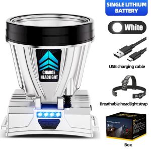 High-beam Head Light Led LED Headlamp Flashlight Headlight Flashlight Brightness Waterproof Usb Rechargeable Headlight