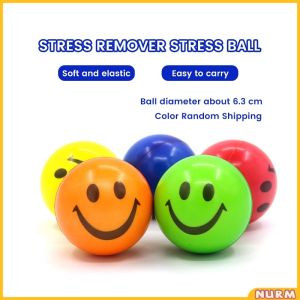 Nurm Stress Ball Smiley Emoji High Elastic Grip Ball Random Color 6.3cm